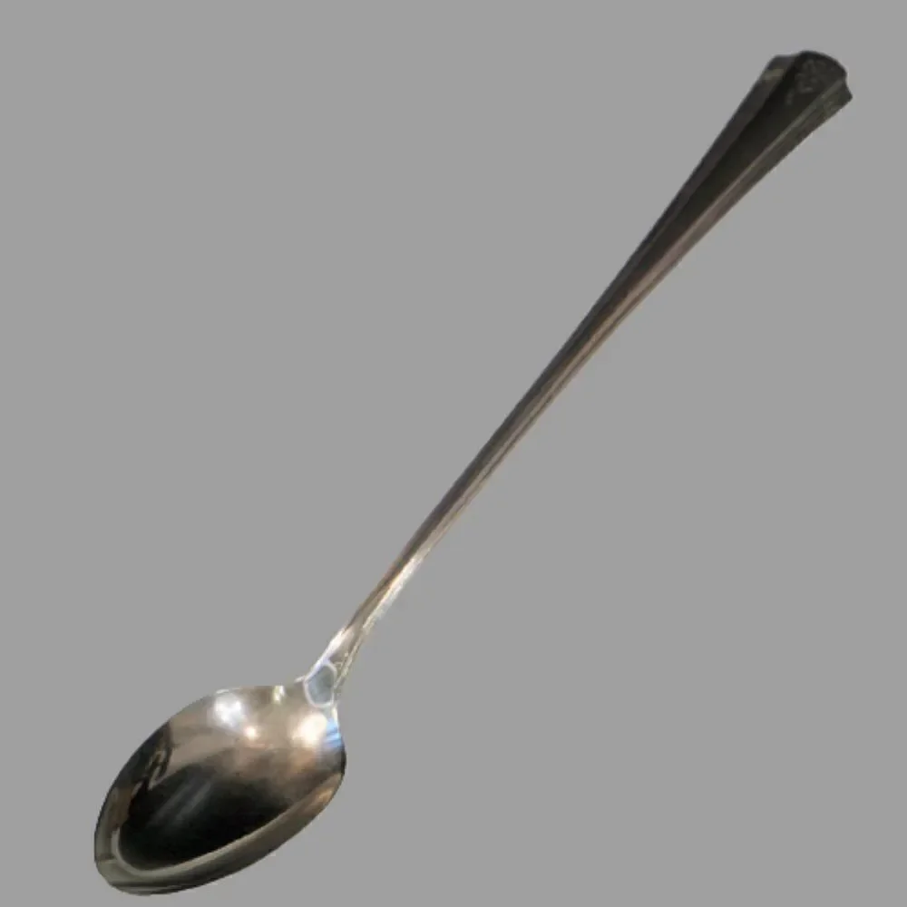 Antique 1933 Camden BIRCHMONT Pattern Iced Tea Spoon Silver Plate 7.5